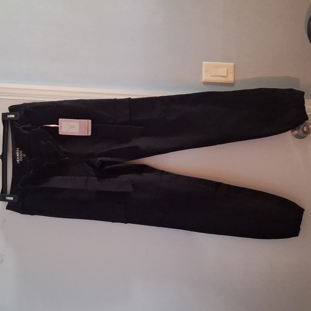 Renness Denim Black Cargo Pants